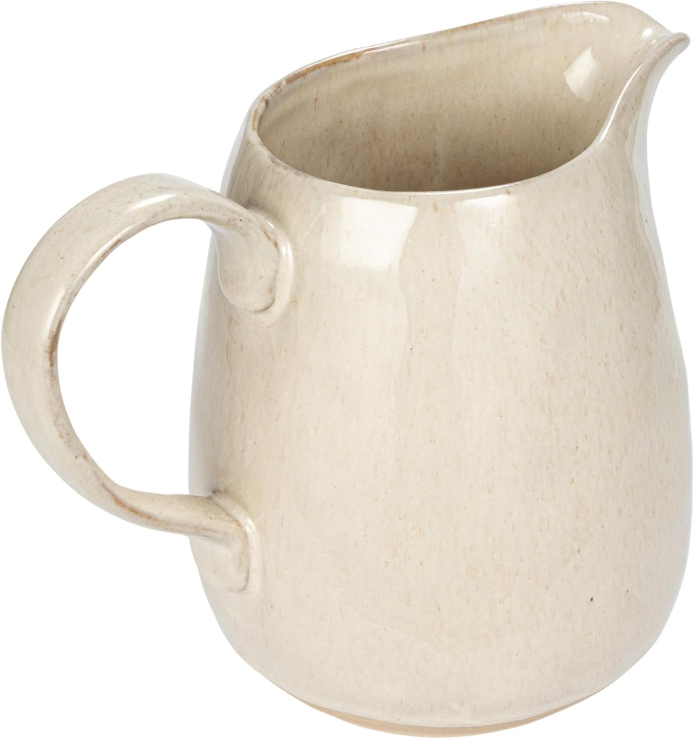 Bloomingville Stoneware Pitcher with Reactive Glaze and Speckles, Cream