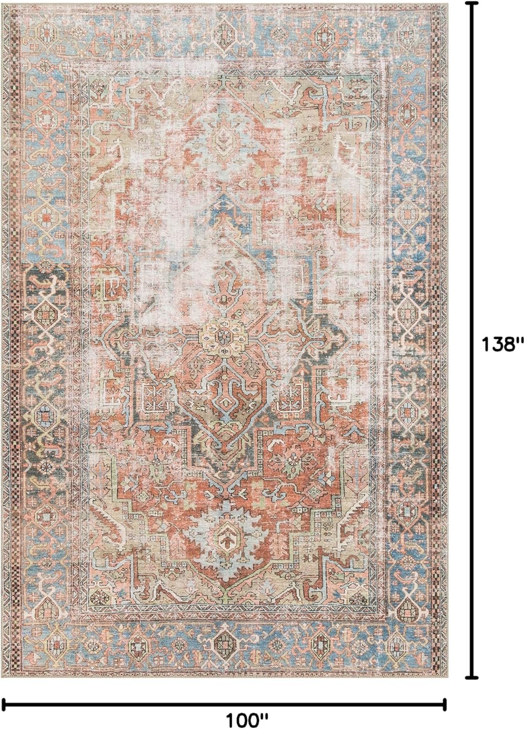 Loloi Loren Collection Terracotta/Sky Rug