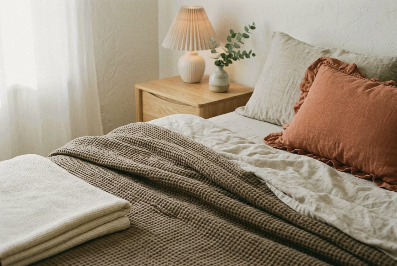 Layered Warmth: Styling Cozy Comfort in Small Bedrooms interior design inspiration