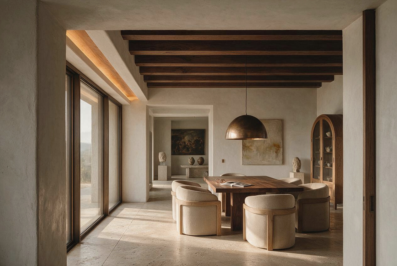 Modern Organic Dining: Warmth, Comfort, and Family-Friendly Elegance interior design inspiration