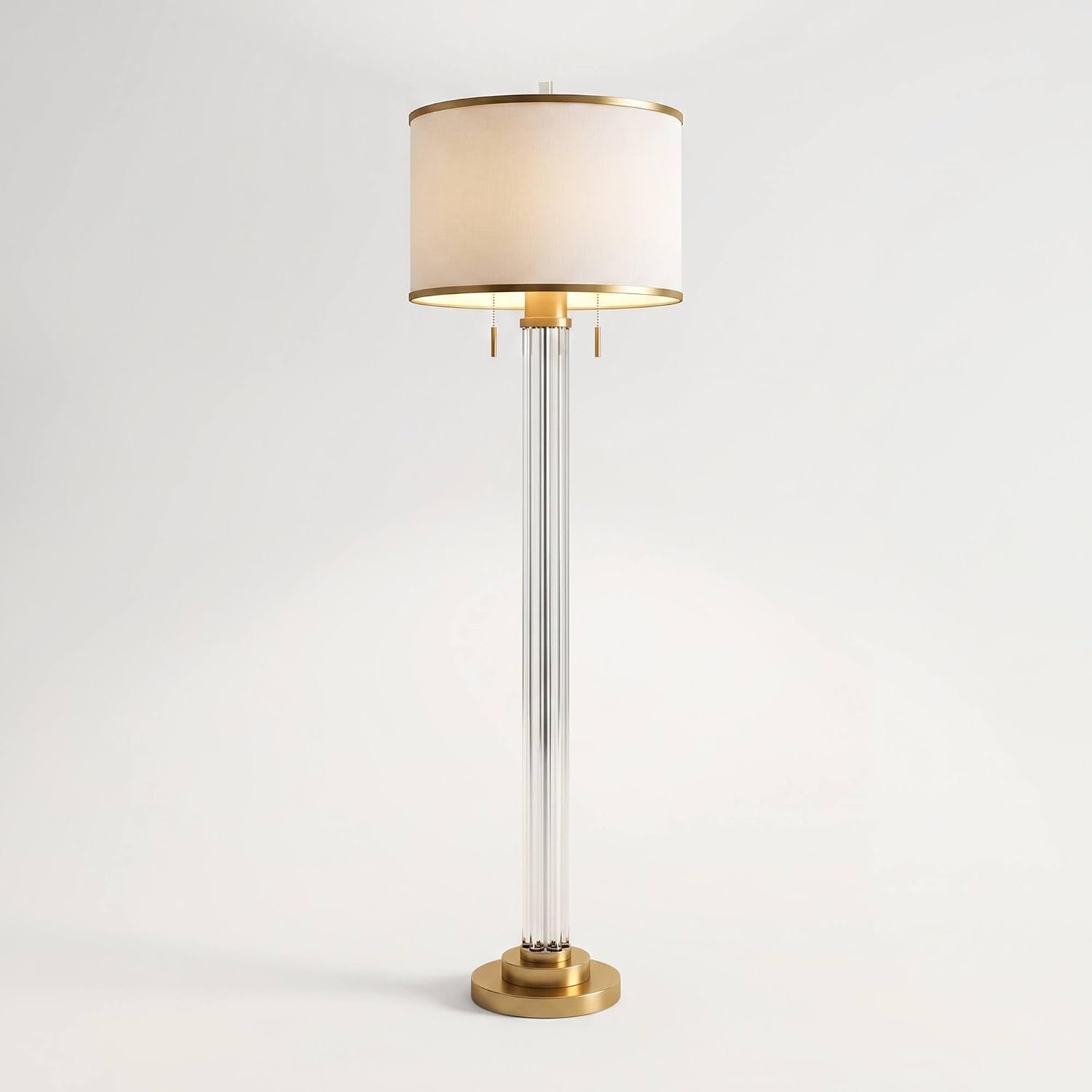Possini Euro Design Cadence Modern Luxe Art Deco Floor Lamp Standing 62